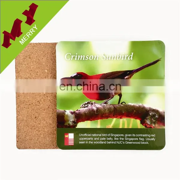 Anti-slip Heatproof Coffee Wood Coaster / Cup Cork Coaster photo-6