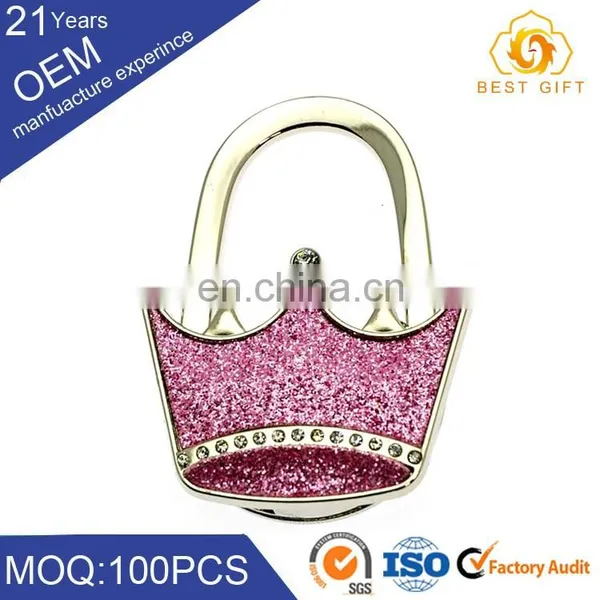 Folding Bag Purse Hook Handbag Table Hanger for Promotion
