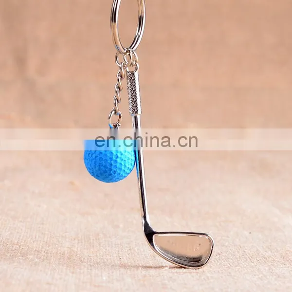 3D Mini Golf Ball And Golf Key Chain Club Shaped Metal Golf Keychains for Professional Sport Gift photo-5