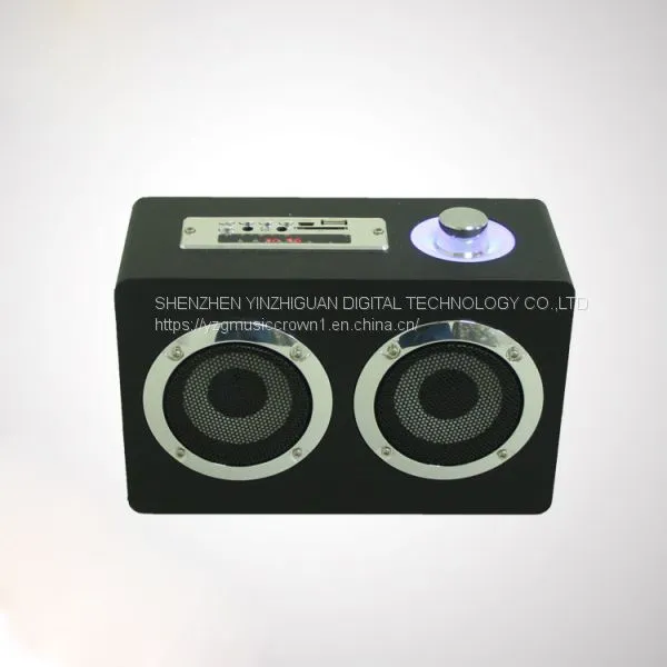 New Private Model Wooden Bluetooth Subwoofer Speaker Box Phone, Computer, Radio, Plug and Headset Speaker Manufacturer Customized photo-3