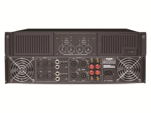 4 Channels Professional Amplifier 250W*4 ~ 600W*4