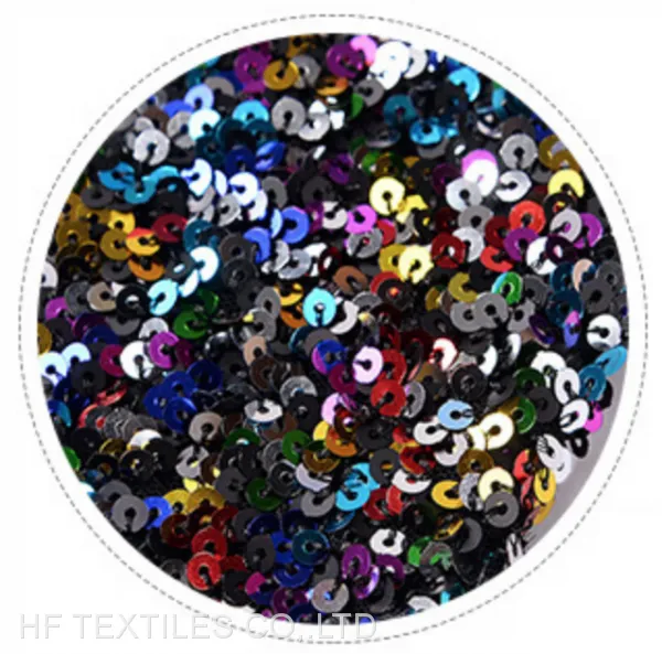 5mm Sequin Fabric Rainbow Colour photo-3