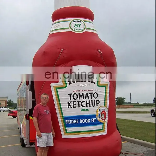Promotion 30ft Tall Tomato Inflatable Ketchup Bottle for Advertising photo-2