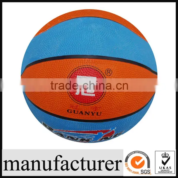 GY-L017 Hot Sale Colorful Rubber Basketball Size 3 Factory Direct Supply Low Price