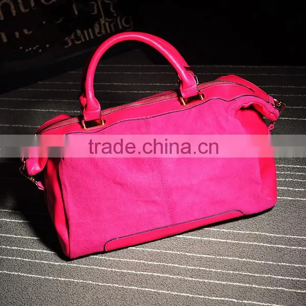 C89279A Factory Wholesale Women Handbags New Fashion Women Suede Bag photo-2