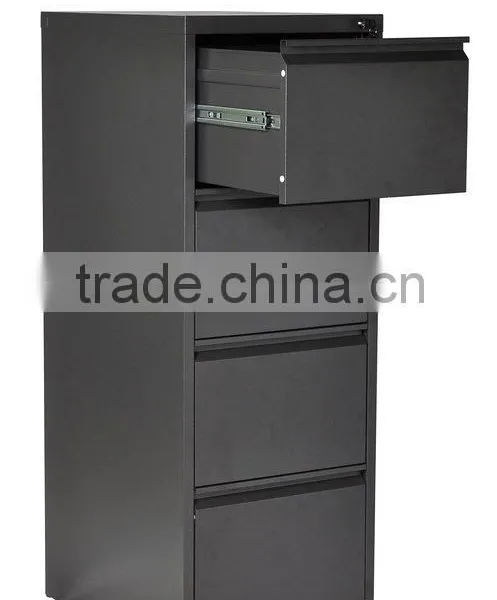 (DL-V4) Anti-tilt Steel Office Furniture Manufacturer Black 4 Drawer Storage Files Cabinet photo-2
