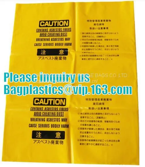 Burial Asbestos Bags, Contractor, Industrial, Outdoor, Storage And Removal, Adult Size Economical Heavy Duty BAGS photo-2