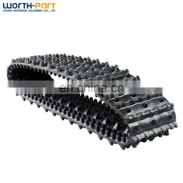 Mini Excavator Rubber Crawler Track 300X109X41 Robot Rubber Track System photo-2
