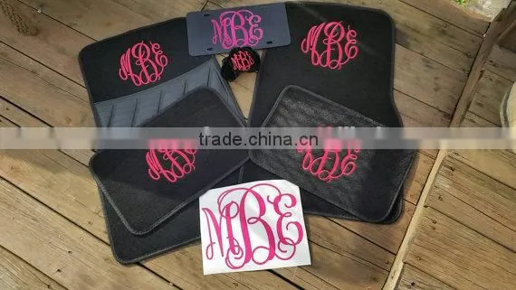 Monogrammed Car Floor Mat Set photo-3