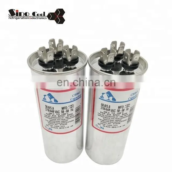 Air conditioner compressor capacitor