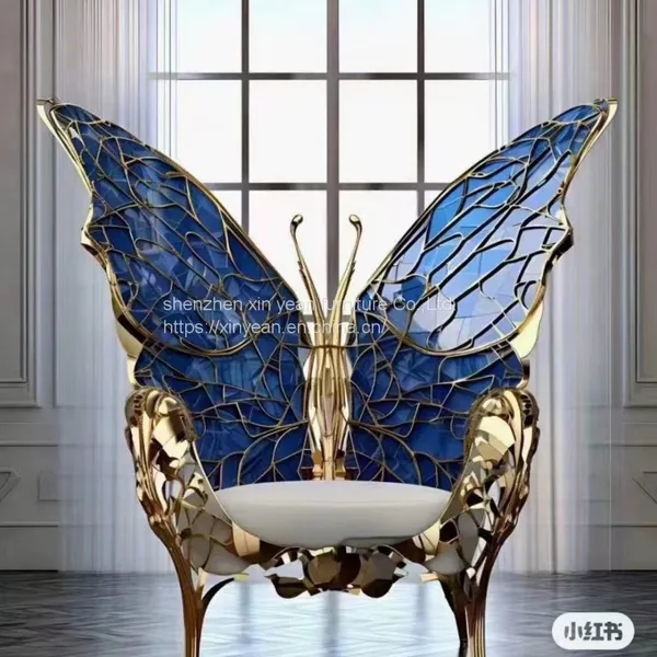 2023 New Design Armchair Light Luxury Queen Butterfly Chair