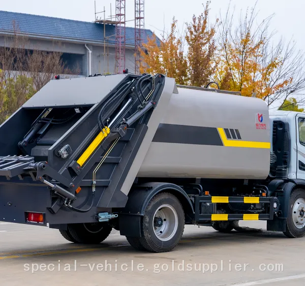 10 square multi-function compressed garbage truck