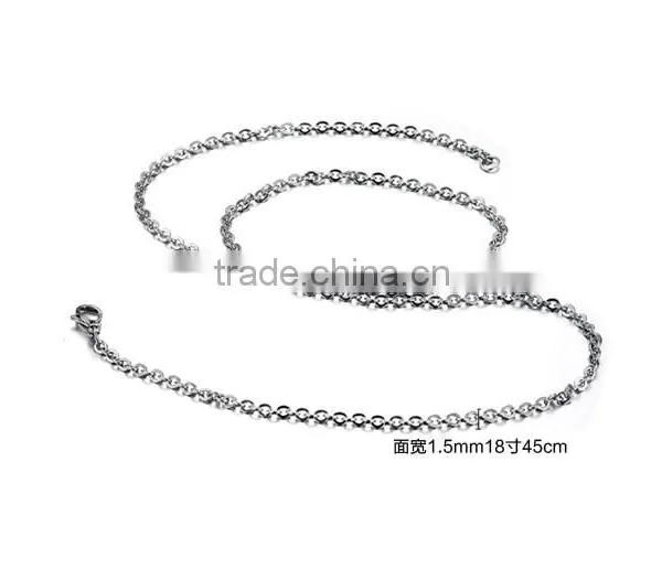 100% 316L Stainless Steel Chain Necklace Silver Gold Plated Snake Chain for Pendants photo-5