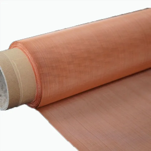 Red Copper Wire Mesh/cloth High Quality Electronic Signal Shielding Copper Wire Filter Mesh Stock Supply photo-3