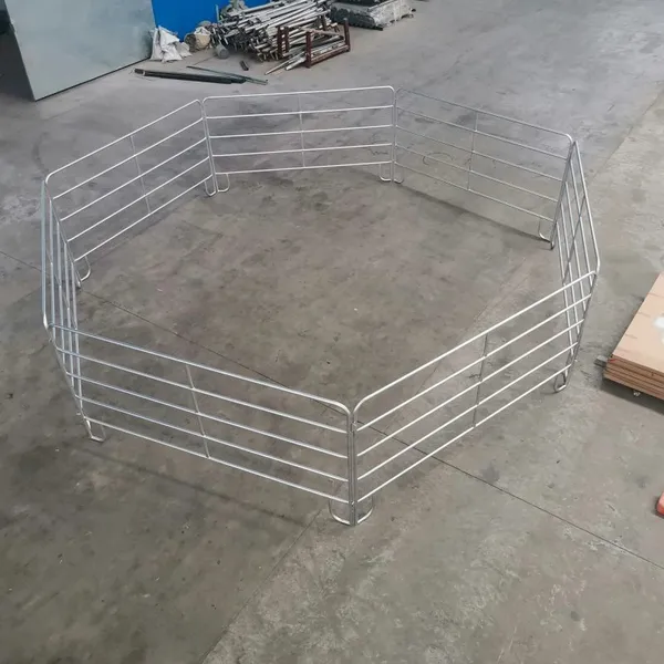 Galvanized Cattle Panel Tube 6 Ovals 6ft 10ft Long Utility Crowding Corral Panel / Livestock Pens photo-3