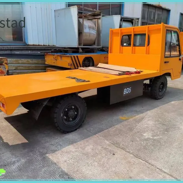 5-ton Electric Flatbed Truck for In-plant Use, Suitable for Warehouse Turnover and In-plant Material Transportation photo-5