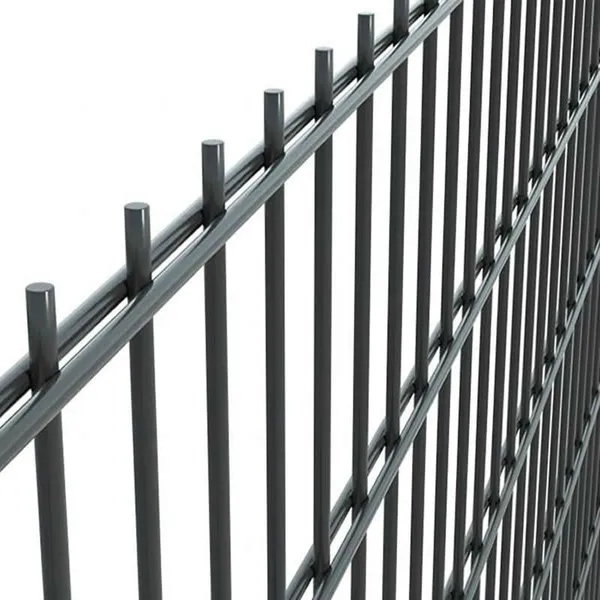Galvanized Double Wire Mesh Fence With 2.5mm Wire Diameter for Industrial Security photo-3