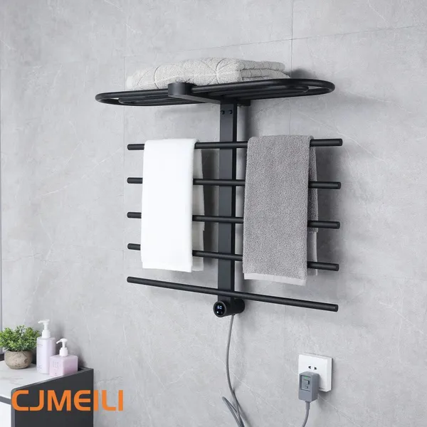 Bathroom Electric Heated Towel Rack, Towel Warmer for Bathroom, Wall Mounted Stainless Steel,5 Colours photo-4