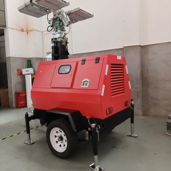 Outdoor Floodlight Mobile Lighting Tower for Road Repair Disaster Relief photo-5