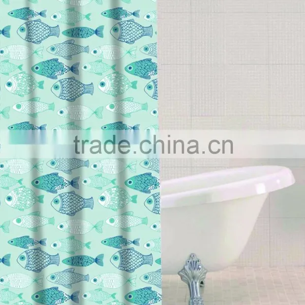 Shower Curtain Rain Drop Printed, Hot Sale Classic Bathroom Waterproof Curtain photo-6