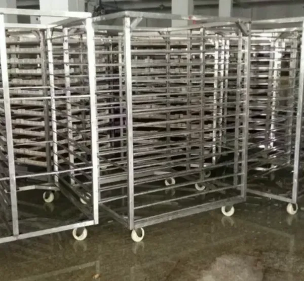 Hospital Stainless Steel Drying Rack Cart With Trays, for Sterilization and Drying, 20-Shelf Capacity photo-5