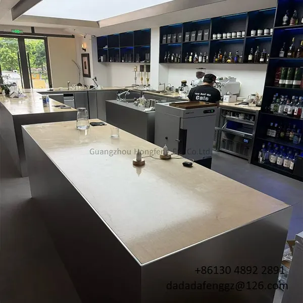 DADADAFENG Coffee Shop Cashier Counter U‑shaped Bar Counter