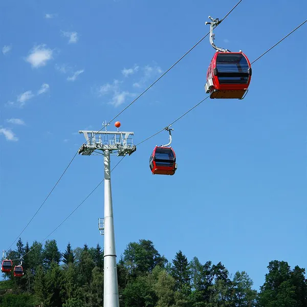 Dq Steel Passenger Ropeway Cable Car System Gondola Lift for Public Transport Scenic Areas Urban Mountain Use 100-500kg Capacity Cableway