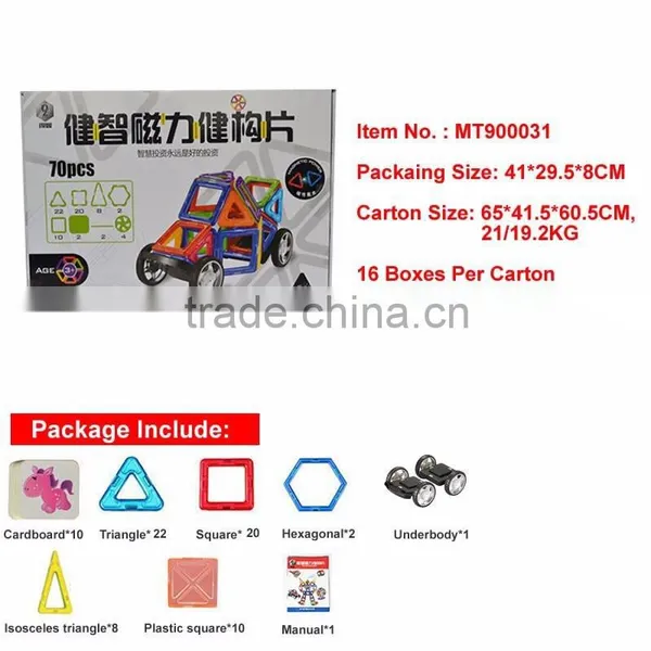 Magnetic Building Blocks Magnet Balls Plastic Building Blocks Toys photo-2