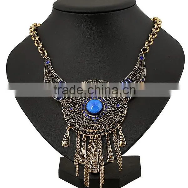 Hot Sale New Deisgn National Style Necklace Heavy Pendant Necklace Gemstone Jewelry photo-3