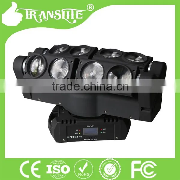 New Arrival Stage Lighting Effect Led Moving Beam RGBW 10w Spider Light 8 Eyes Led Beam Spider Light 13/37 Channel Spider Light photo-2