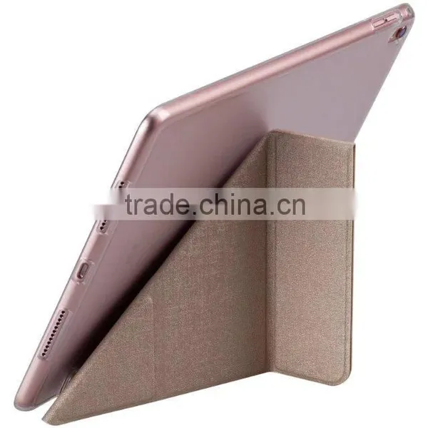 Luxury Momax Folding Leather Transparent PC Tablet Cover For IPad Pro 9.7 Smart Sleep Flip PU Leather For IPad Pro 9.7" TB-0360 photo-4