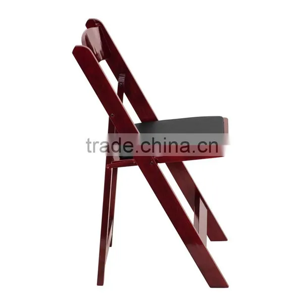 Solid Birch Wood Made Hotel Banquet Chair/wooden Beach Chair photo-2