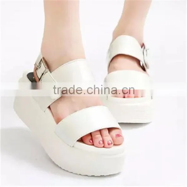 2015 Ladies Wedge Shoes Eva Sandals Korean Nude Casual Sandals Shoe photo-3