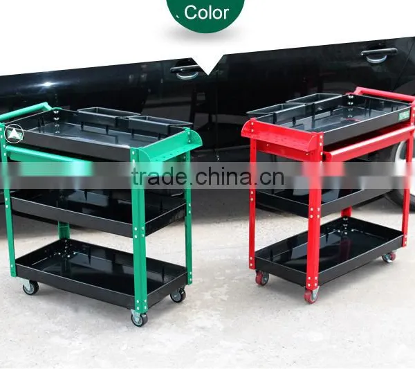 Best-selling Foldable 4 Layer Tool Trolley Multifunction Plastic Tool Trolley Cart Supplier's Choice photo-6
