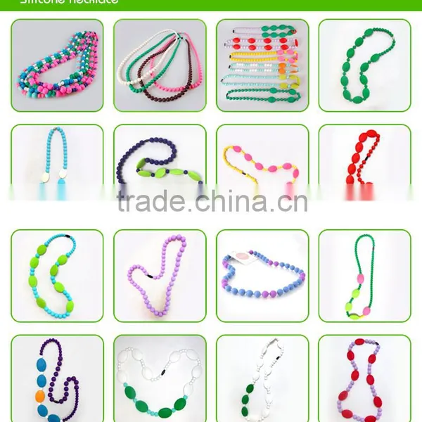 Food Grade Silicone Nursing Teething Necklace Wholesale For Mum And Baby photo-2