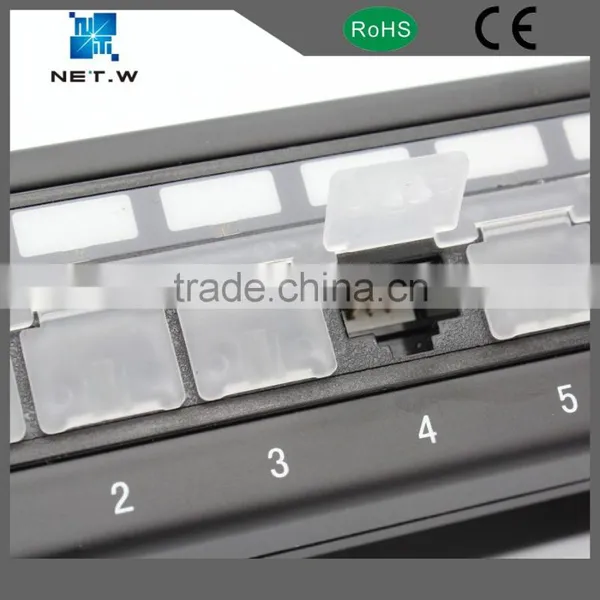 LED Light Cat6 Patch Panel Network, Cat6 Patch Panel 24 Port photo-3