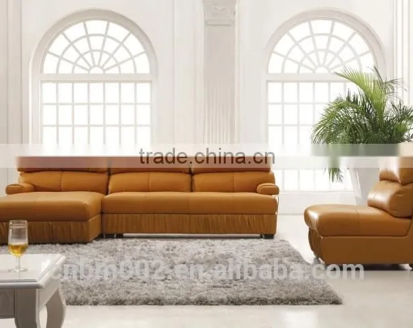 2014 Modern Italian Leather Sofa Model OEM Service