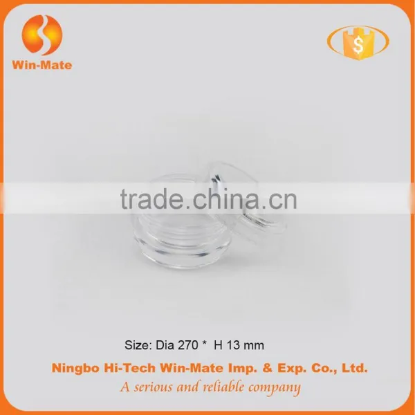 5.4g Cute Small Hyaline Plastic Empty Round Powder Container photo-2