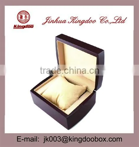 Jinhua Supplier Small Rectangular Wooden MDF Watch Box With Hinge