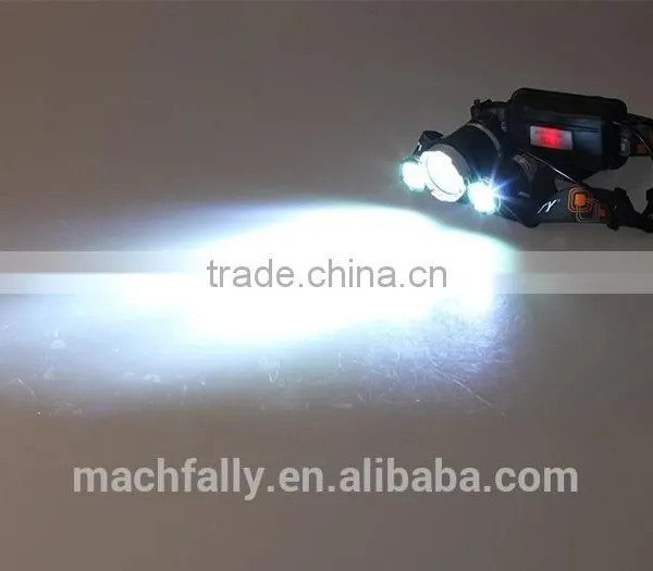 3LED Outdoor Headlight 5mode Headlamp Waterproof High Power Headlight LED Flashlight photo-5