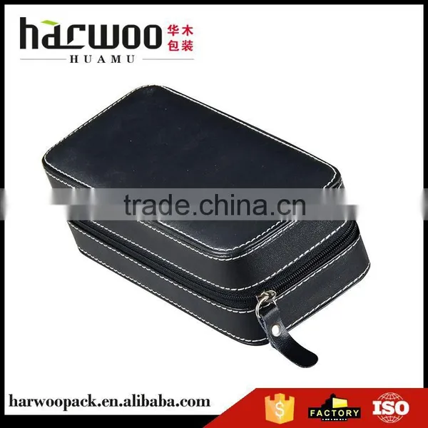 Modern Style Superior Quality Two Slots Leather Watch Box in Many Style Supplier's Choice