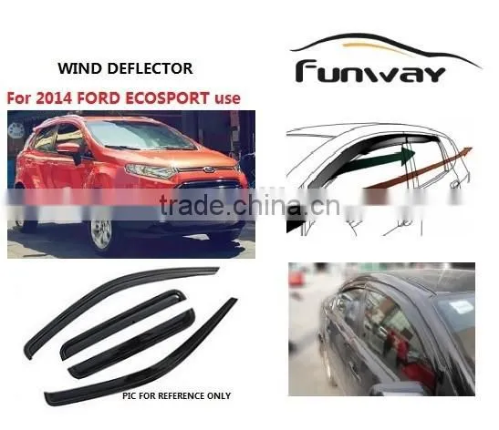 2-TONES Ventvisor Window Rain Guards Side Window Deflectors for 2014 FORD ECOSPORT photo-2