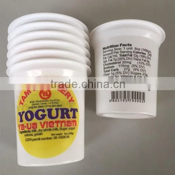 Hot Sale Yogurt Cup, PP Yogurt Cup, PS Yogurt Cup With Printed Foil Lid photo-3