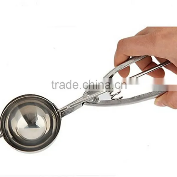 3 Pcs Stainless Steel Ice Cream Scoop Practical Ice Cream Stacks Tools Eco-Friendly Small Middle Large Spoons photo-3