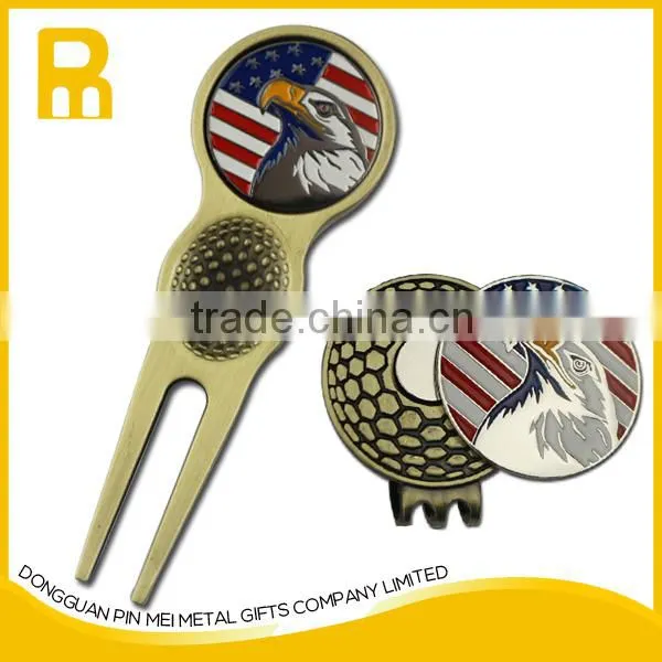 Bulk Wholesale a Set of Divot Tool Ball Marker Hat Clip Golf Accessories photo-2