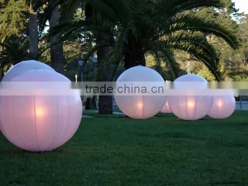 Wedding Party Night Club Bar Decoration Glowing Hanging Christmas Light up Led Lighted Inflatable Ball With Led Light photo-5