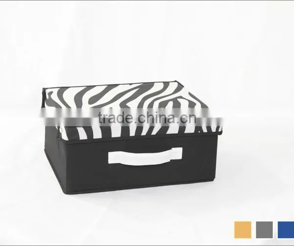 ZEBRA-PATTERNED NON-WOVEN STORAGE BOX photo-2