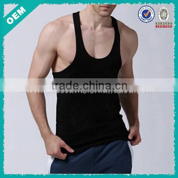Blank Gym Mens Stringer Singlet Tank Top