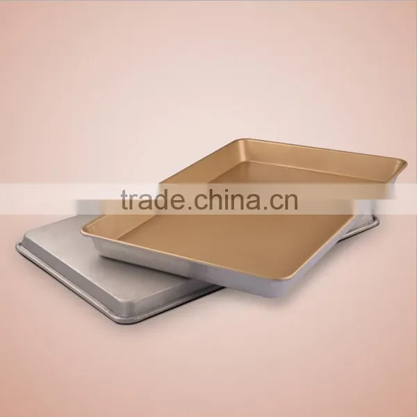 8936 BAKEST New Rectangular Flat Golden Non-stick Aluminum Alloy Deep Baking Pan/high Quality Baking Tray photo-5