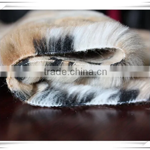 Fake Jaguar Fur Fabric, Jacquard Weave Faux Fur Fabric photo-3